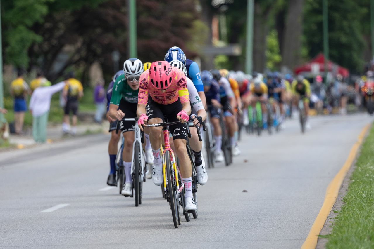 EF Education-EasyPost took a good deal of responsibility for controlling the early breaks and keeping the gap relatively close.