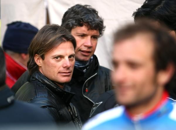 Danilo Di Luca, currently suspended, visited the race as a spectator
