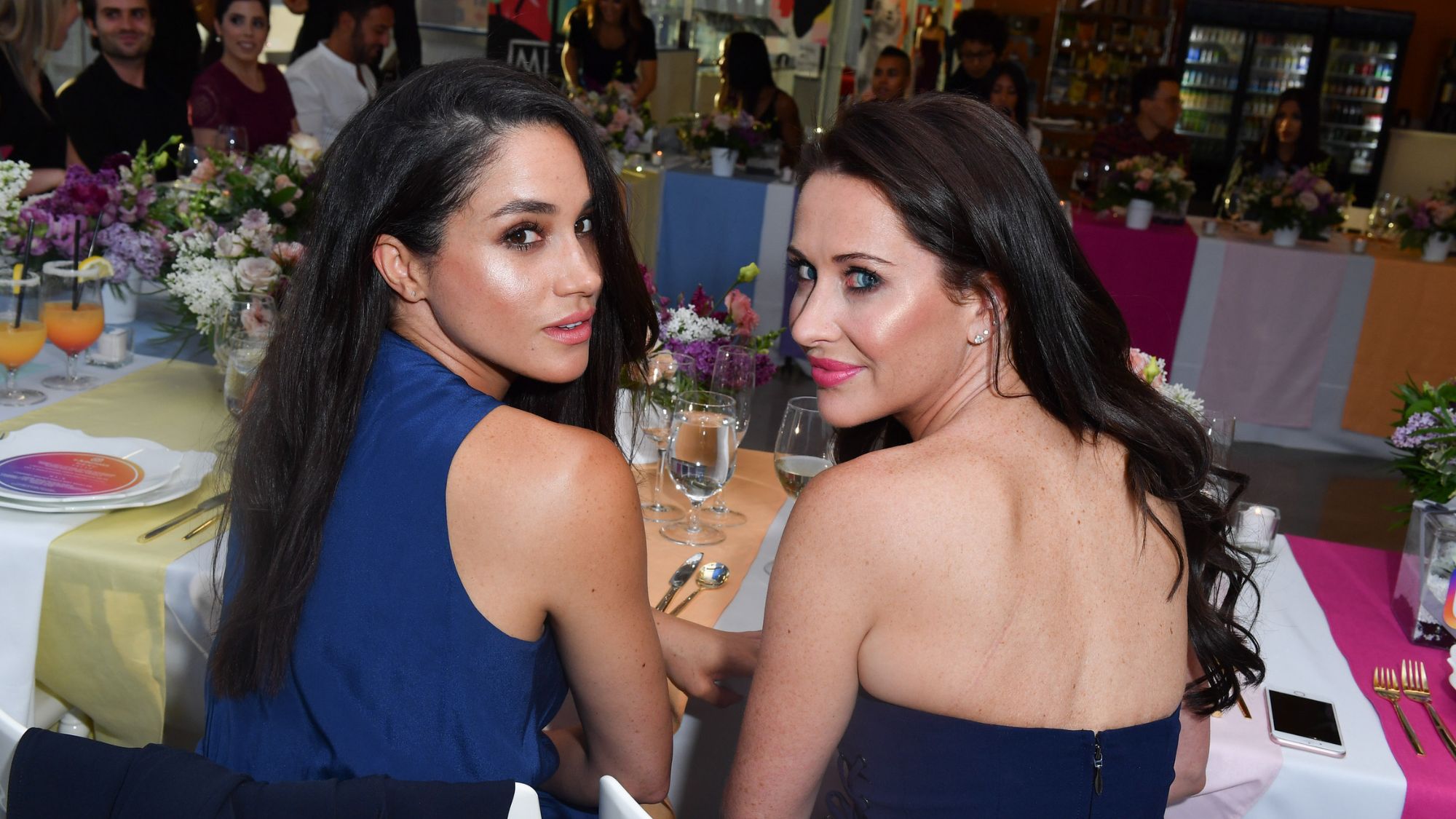 Meghan Markle and Jessica Mulroney attend an Instagram dinner in Toronto in 2016