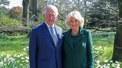 King Charles and Queen Camilla on a visit to Hillsborough Castle, Belfast, back in 2019