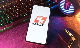 2K games logo on phone
