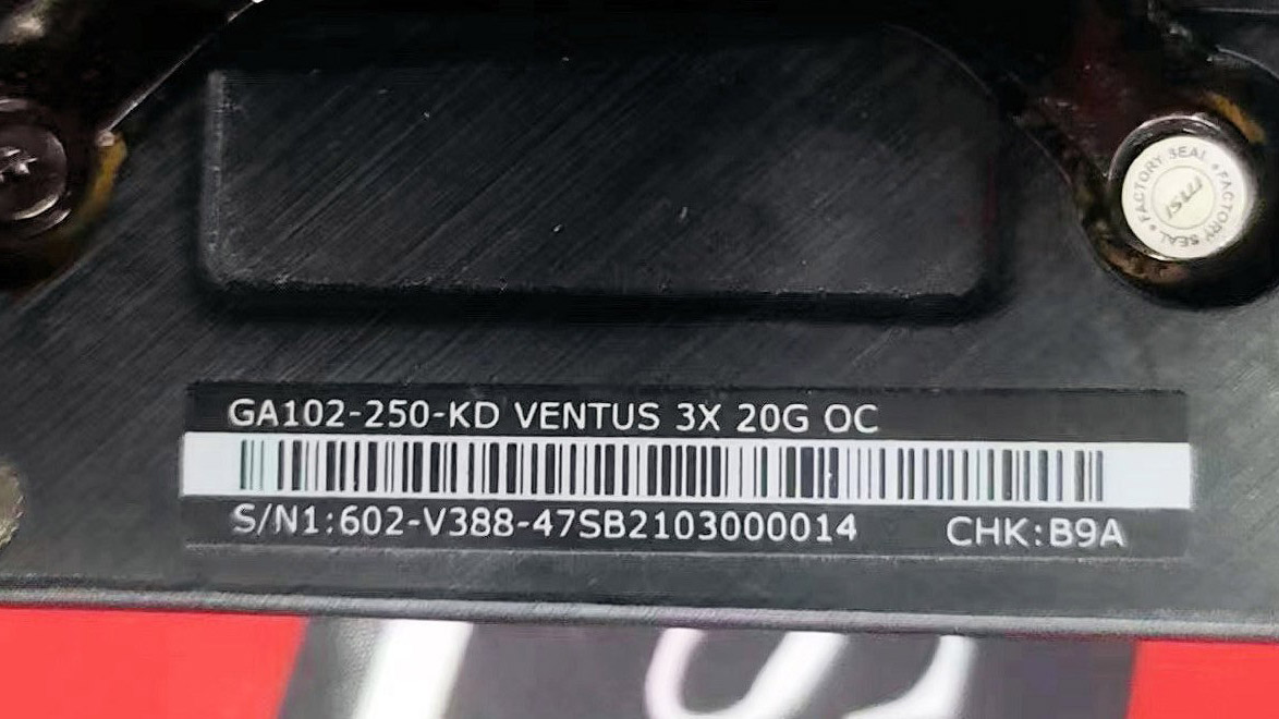 MSI RTX 3080 20GB ekran kartı