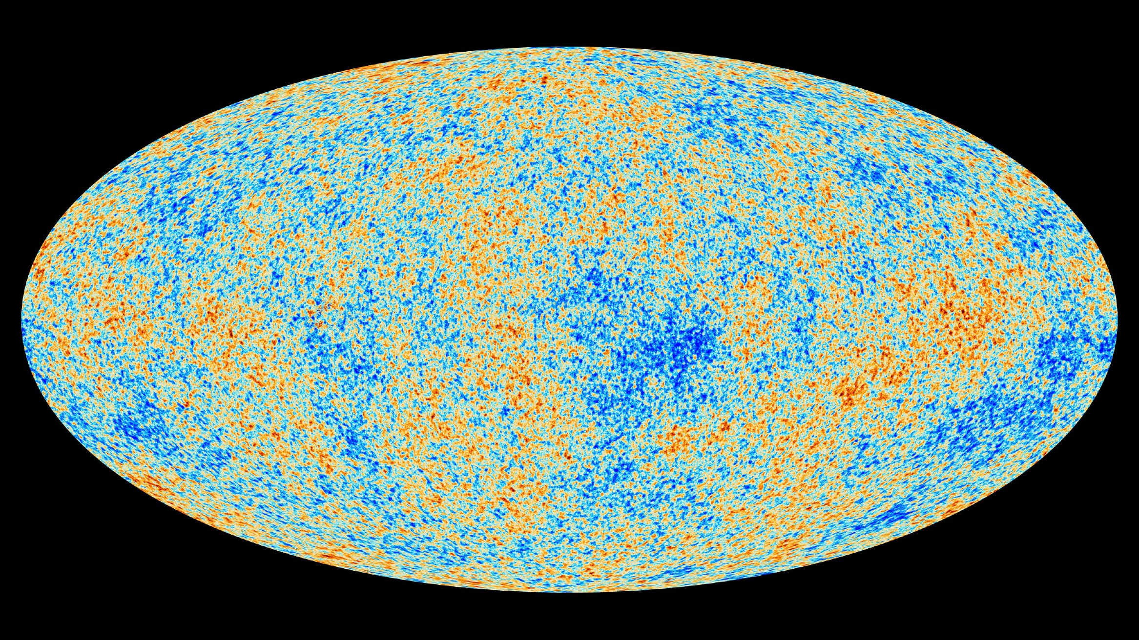 Der kosmische Mikrowellenhintergrund, wie er vom Planck-Satelliten aus gesehen wird