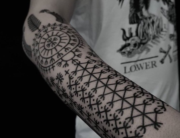 Repeat pattern tattoo