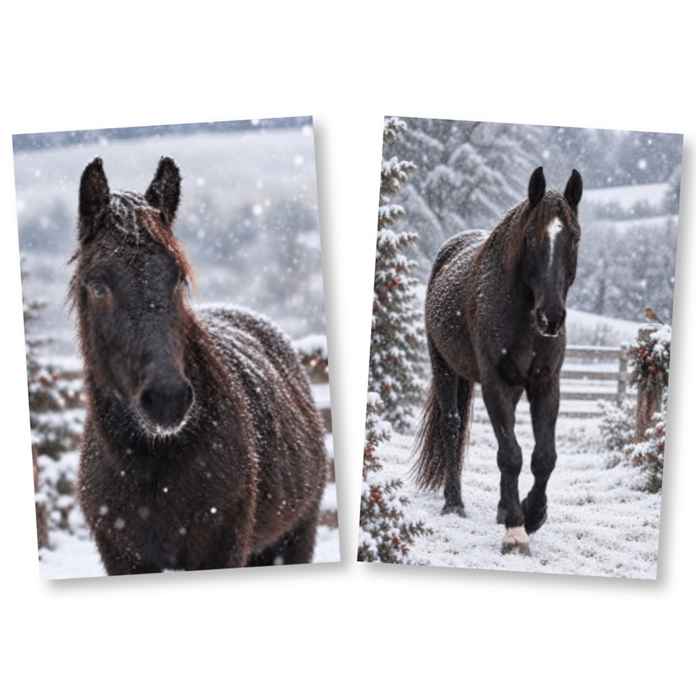 The Horse Trust Frank and Odin Christmas Card