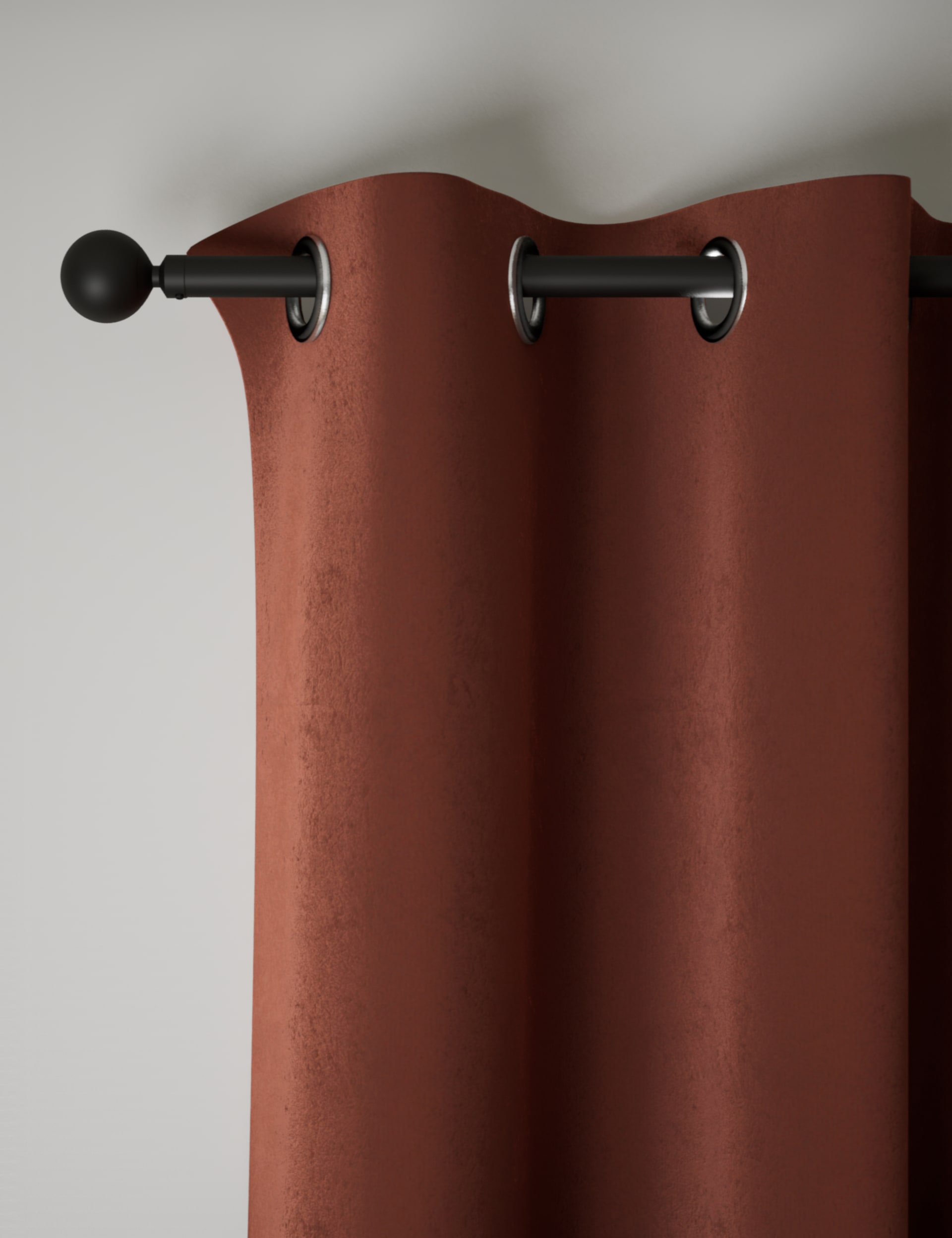 Velvet Eyelet Curtains