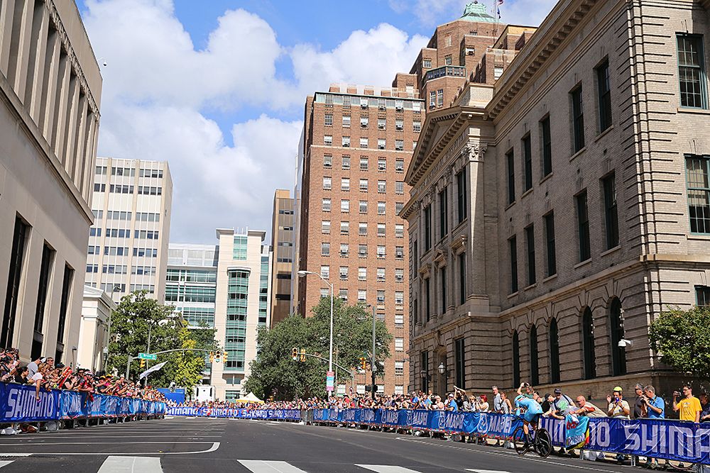 The time trial course in Richmond, Virginia
