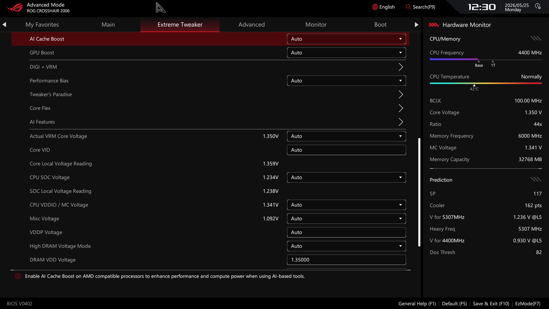Asus ROG Crosshair 2006 - BIOS