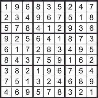 Sudoku solution