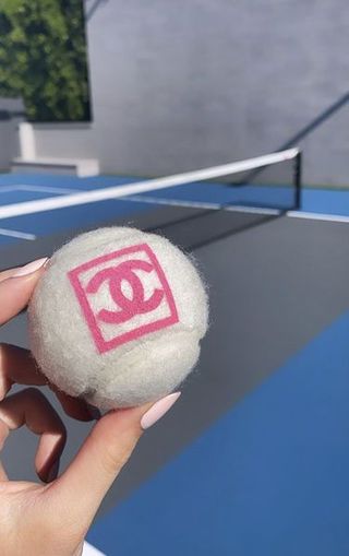 kylie jenner tennis ball