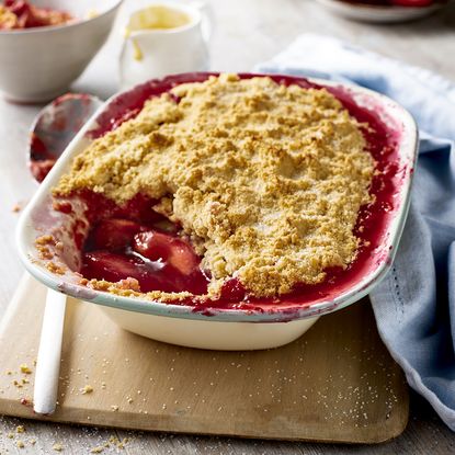 table with pie severed
