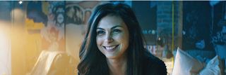 Deadpool 2 Morena Baccarin Vanessa smiles in the apartment