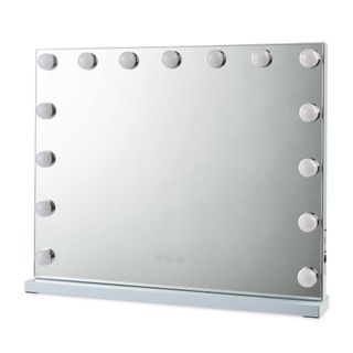 Product cutout of Aldi Hollywood mirror with lights