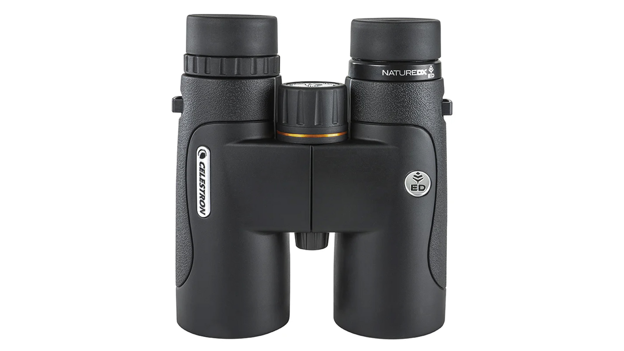 A pair of Celestron Nature DX ED 8x42 binoculars.