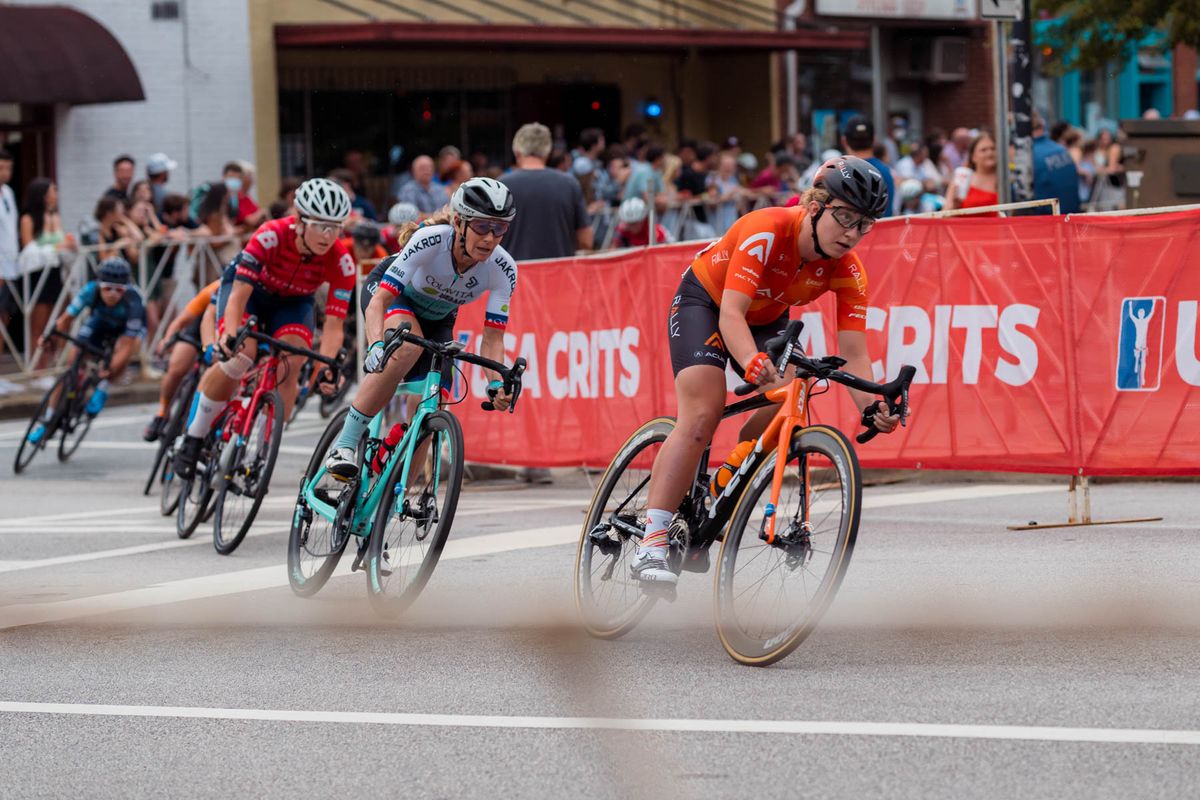 Emma White in the 2021 Athens Twilight Criterium in Georgia