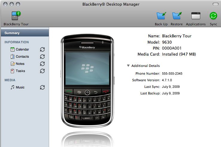 BlackBerry for Mac