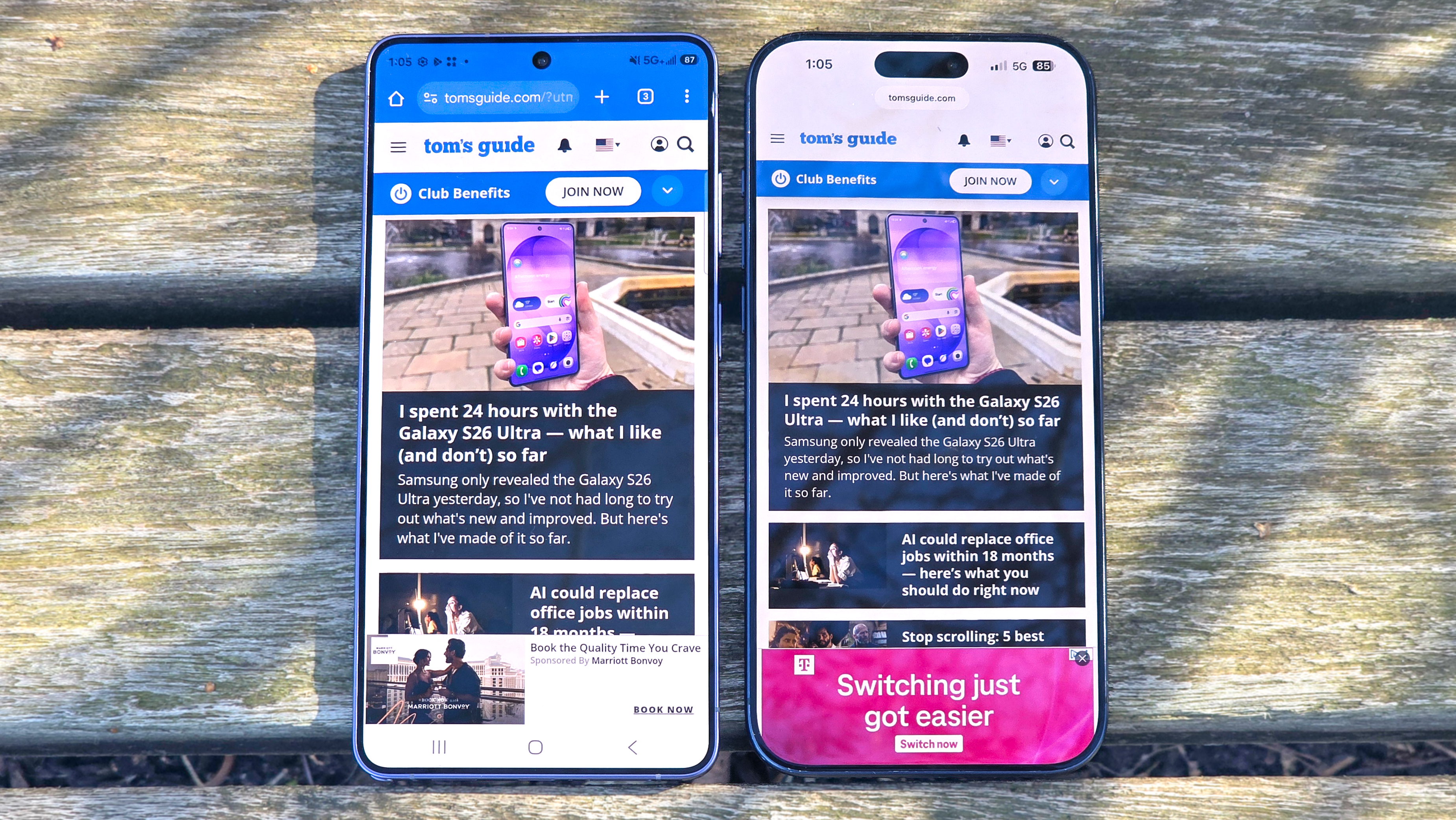 Samsung Galaxy S26 Ultra shown in hand