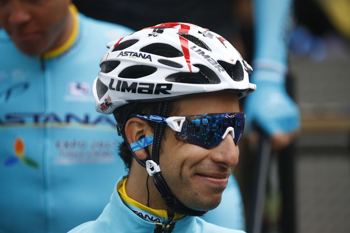 Fabio Aru before the opening stage of the Crit&eacute;rium du Dauphin&eacute;