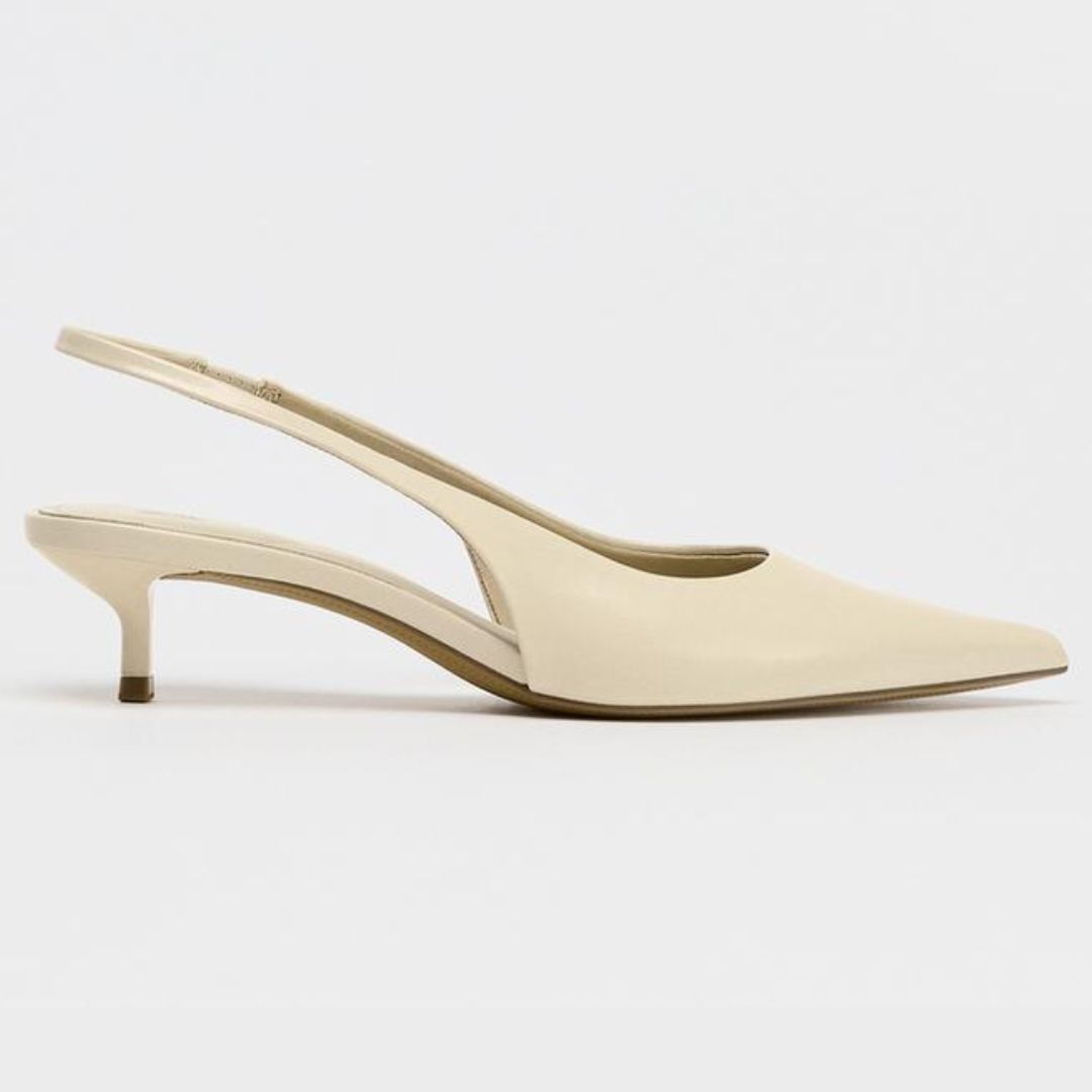 Zara Kitten Heel Slingbacks