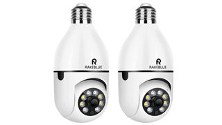 Product shot of RakeBlue Light Bulb Camera