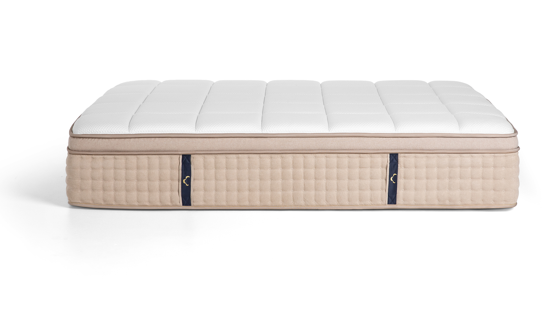 The DreamCloud Luxury Hybrid mattress review: the mattress shown from the side