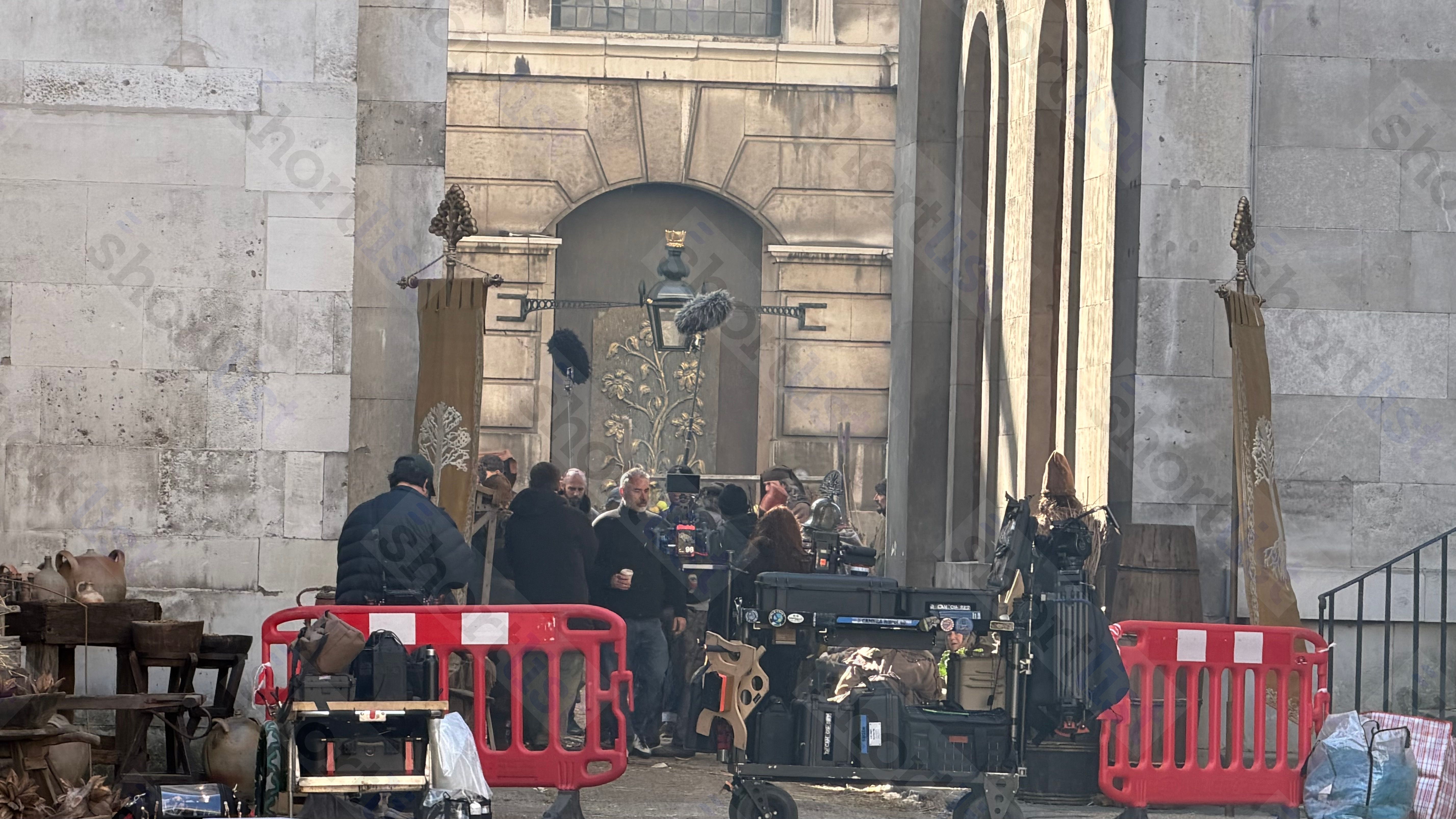 Director Alex Garland on the set of the Elden Ring movie.