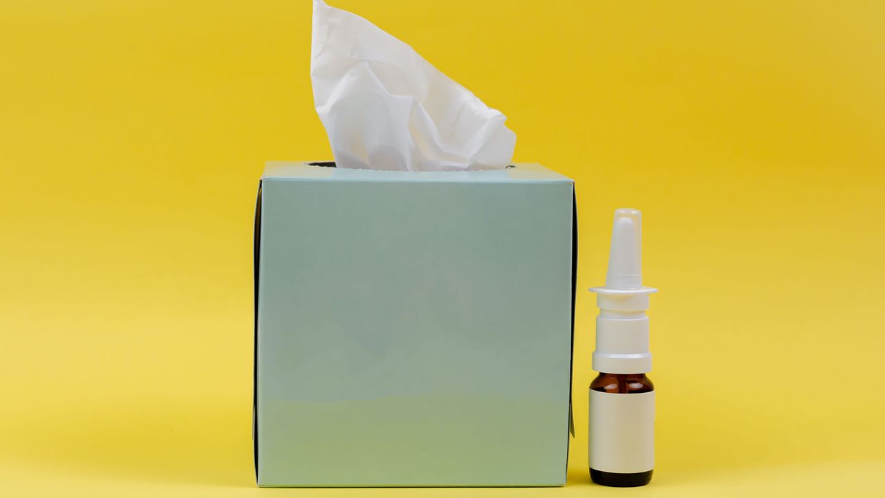 Tissues and nasal spray