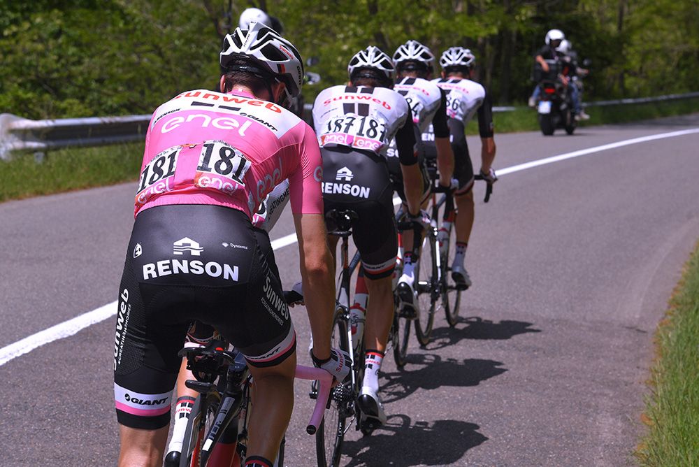 Tom Dumoulin was well protected by his Team Sunweb teammates
