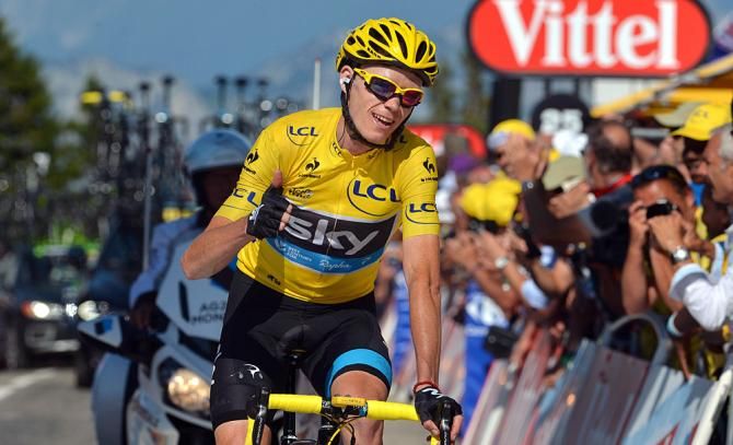 Chris Froome finally realizes he's done it.