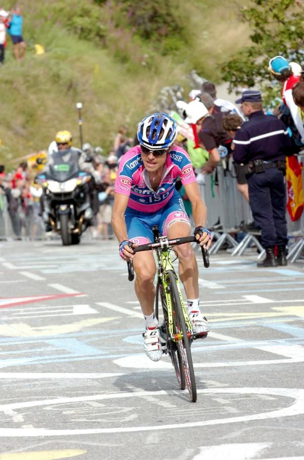 Damiano Cunego (Lampre) attacked the GC contenders