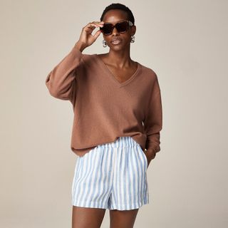 Cashmere Relaxed V-Neck Sweater