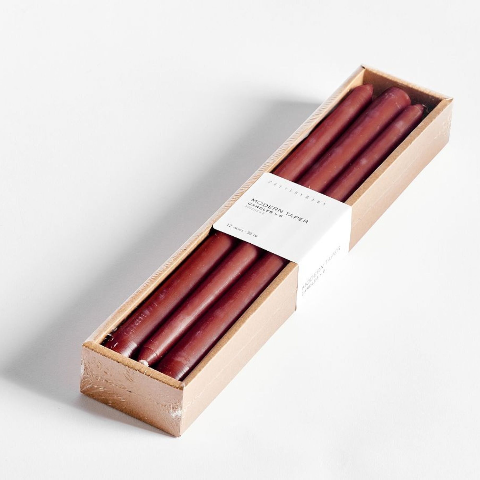 Taper Candles - Set of 6 (Red)