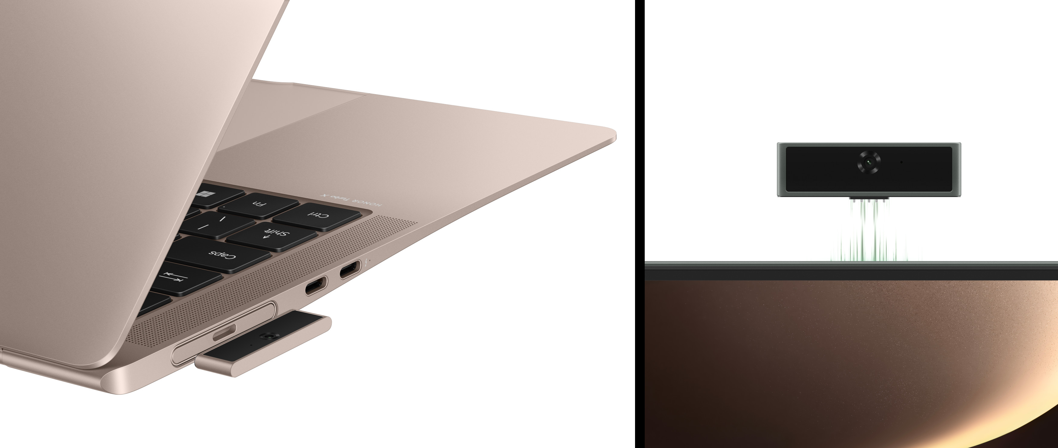 The Honor MagicBook Art 14 2025 has a detachable webcam