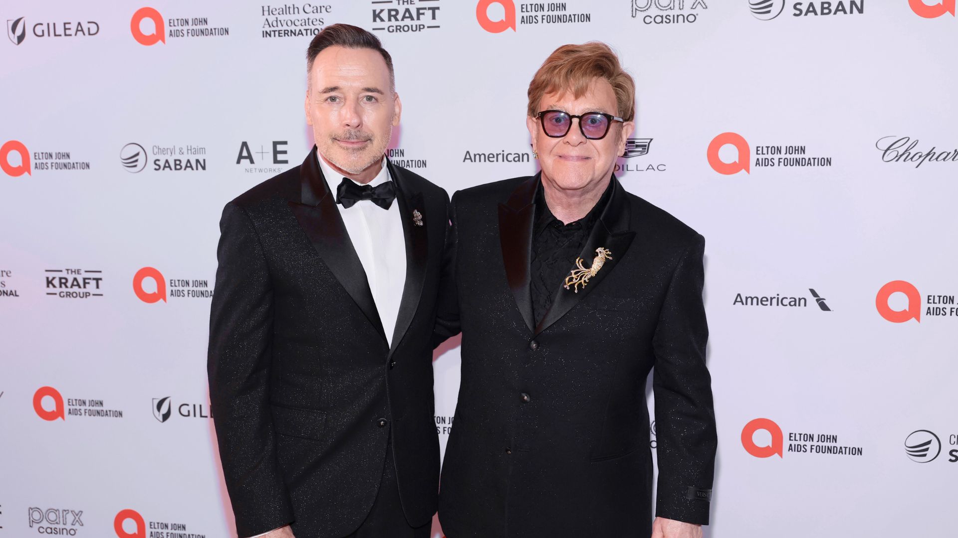 David Furnish and Elton John