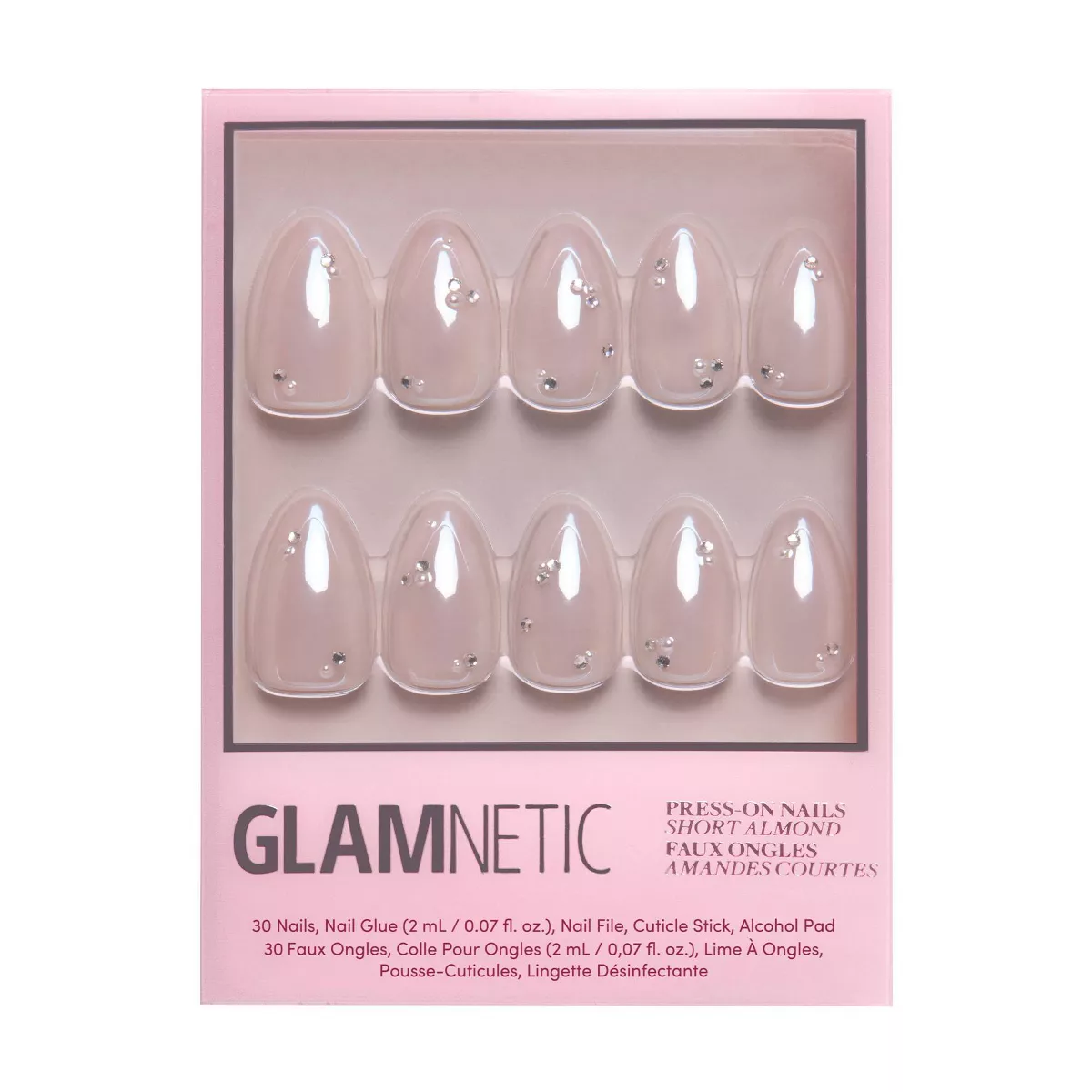 Glamnetic First Dance Press-On Nails - 30 Ct - Ulta Beauty: Almond Shape, Gloss Finish, Abs Material
