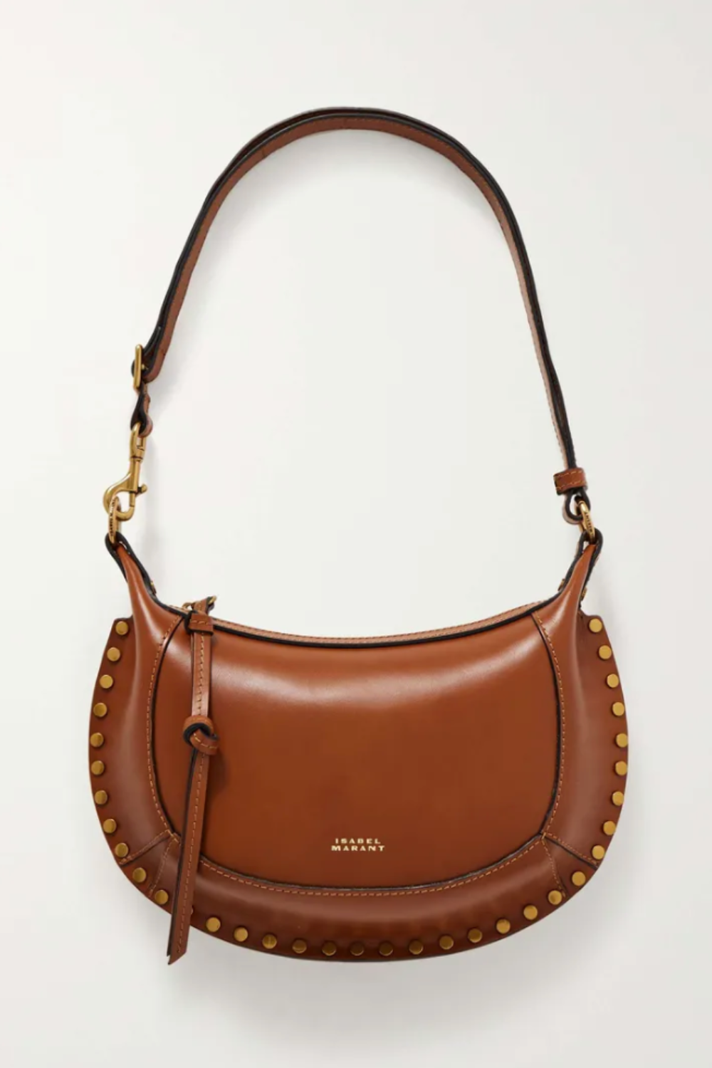ISABEL MARANT, Oskan Moon Studded Leather Shoulder Bag