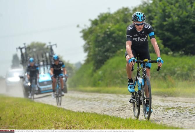 Chris Froome (Team Sky) will need to keep out of trouble on the cobbles at the Tour de France