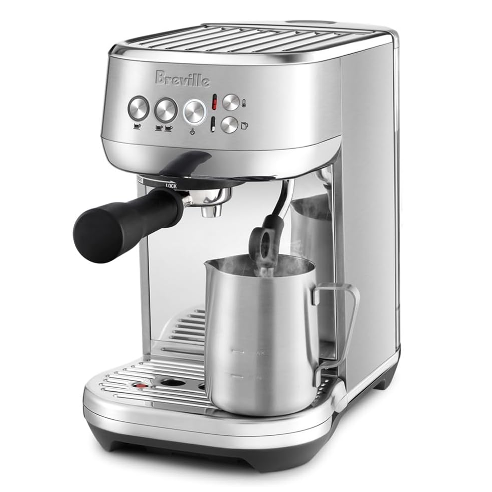 the breville bambino plus / sage bambino plus in silver