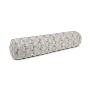 Polyester geometric patterned bolster pillow