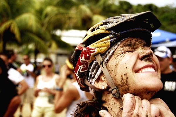 Rebecca Rusch after finishing her second La Ruta