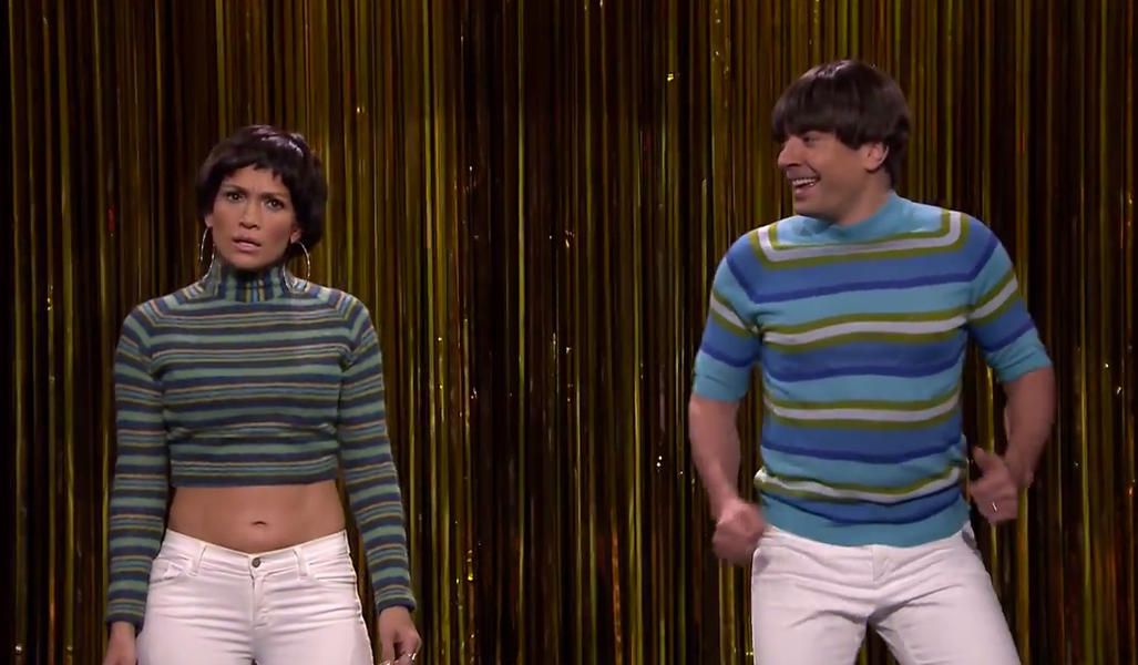 Jimmy Fallon and Jennifer Lopez&amp;#039;s genteel, groovy &amp;#039;Tight Pants&amp;#039; dance-off gets ugly quick