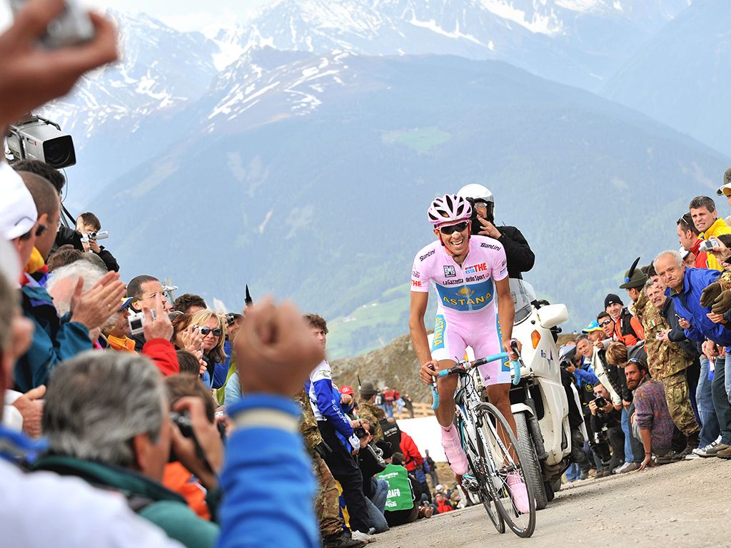 Contador led the 2008 Giro d'Italia from stage 15 until the end of the race