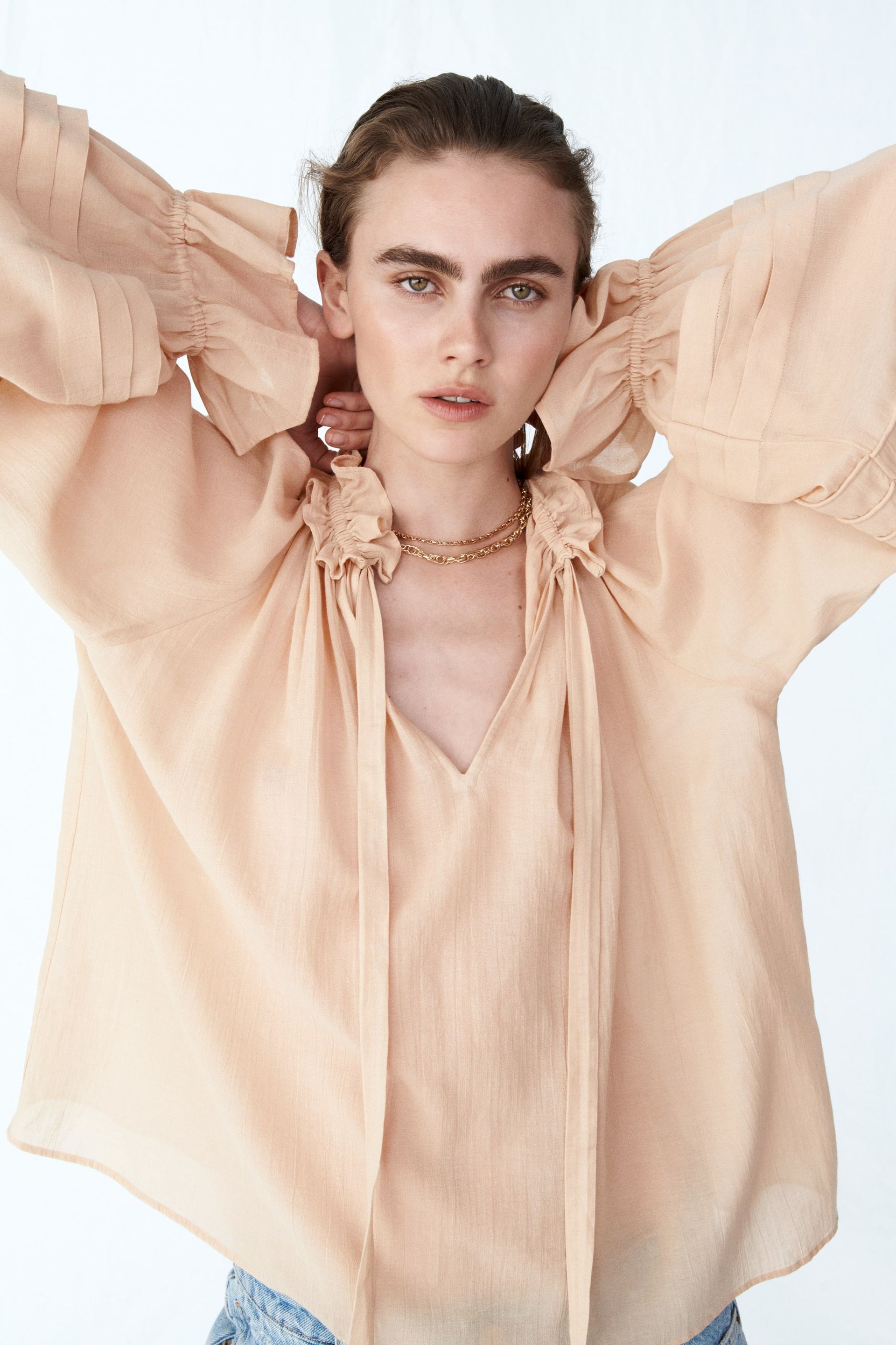 Frill-Collared Blouse