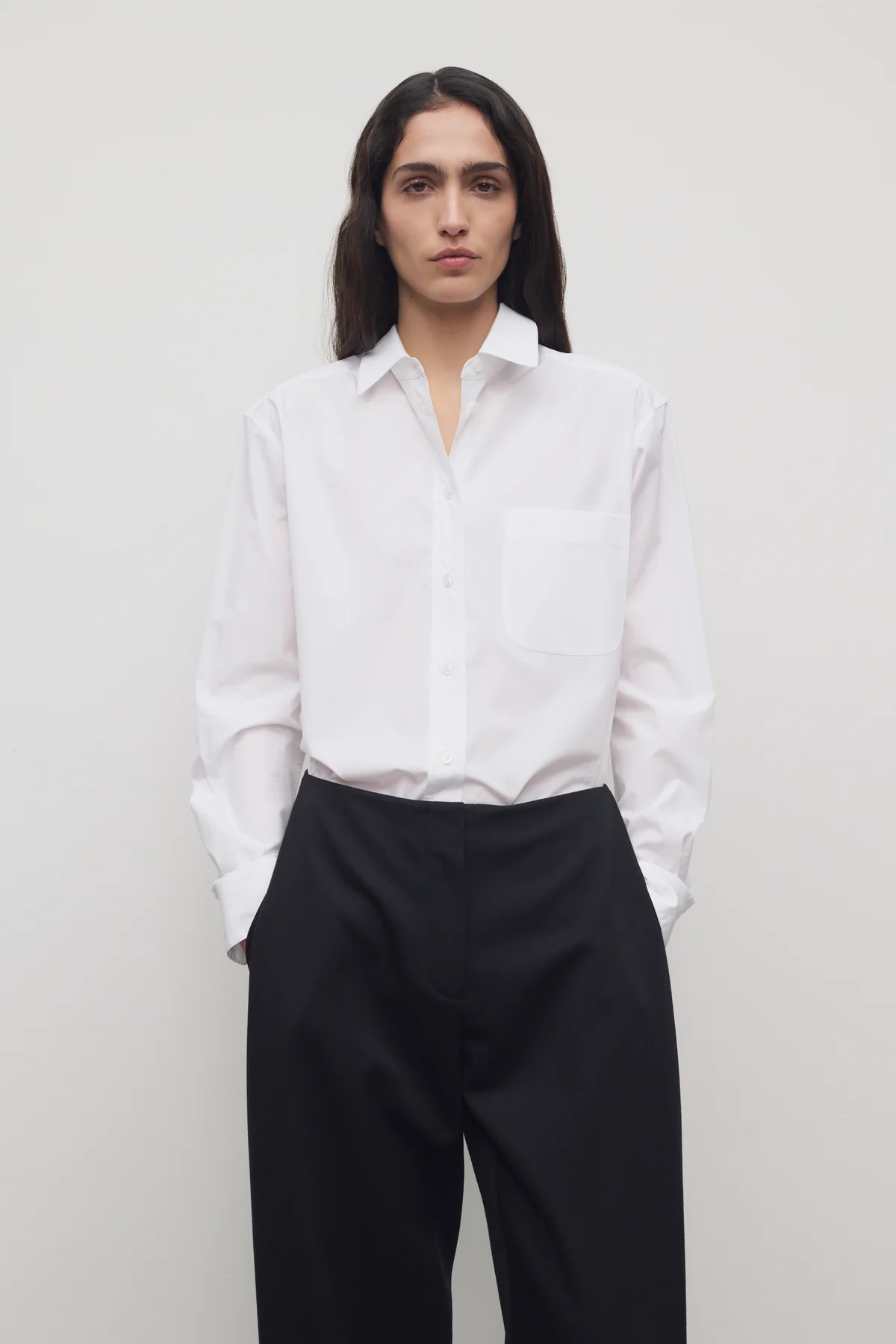 An image of The Row's shirt.