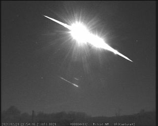 Image of the fireball in 28 February. 