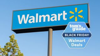 Walmart sign with Black Friday deals badge