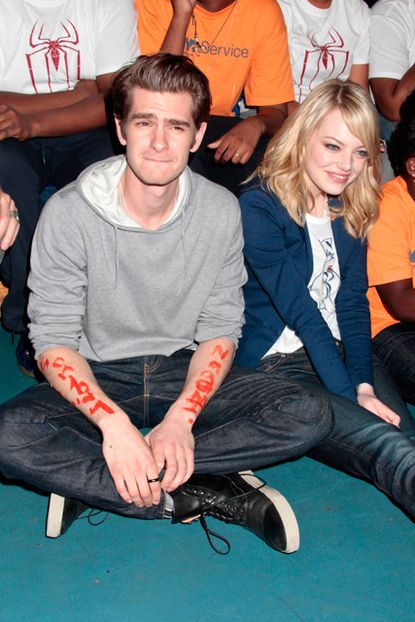 Emma Stone and Andrew Garfield - The Amazing Spiderman - Marie Claire - Marie Claire UK