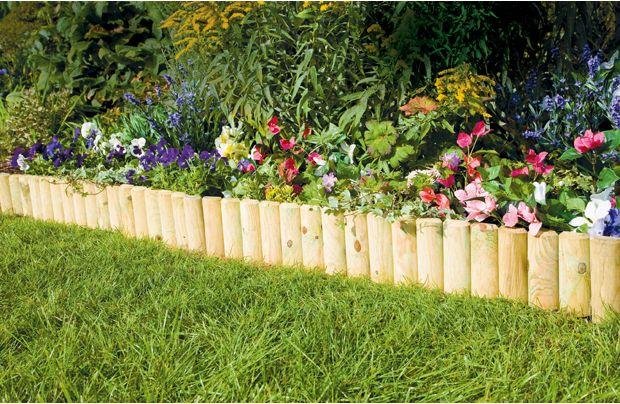 Argos Fixed Log Edging Regular - Pack Of 2