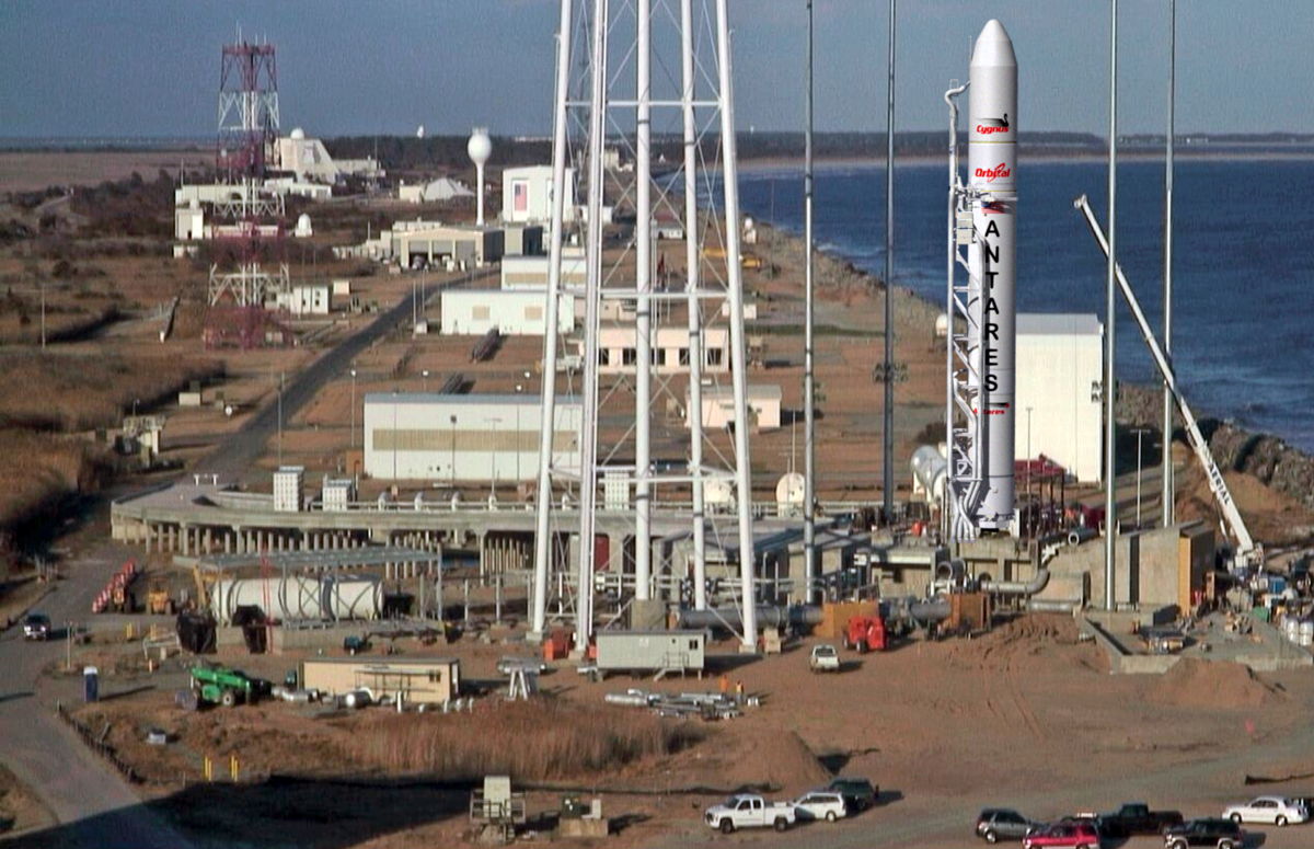 Antares Rocket on Pad