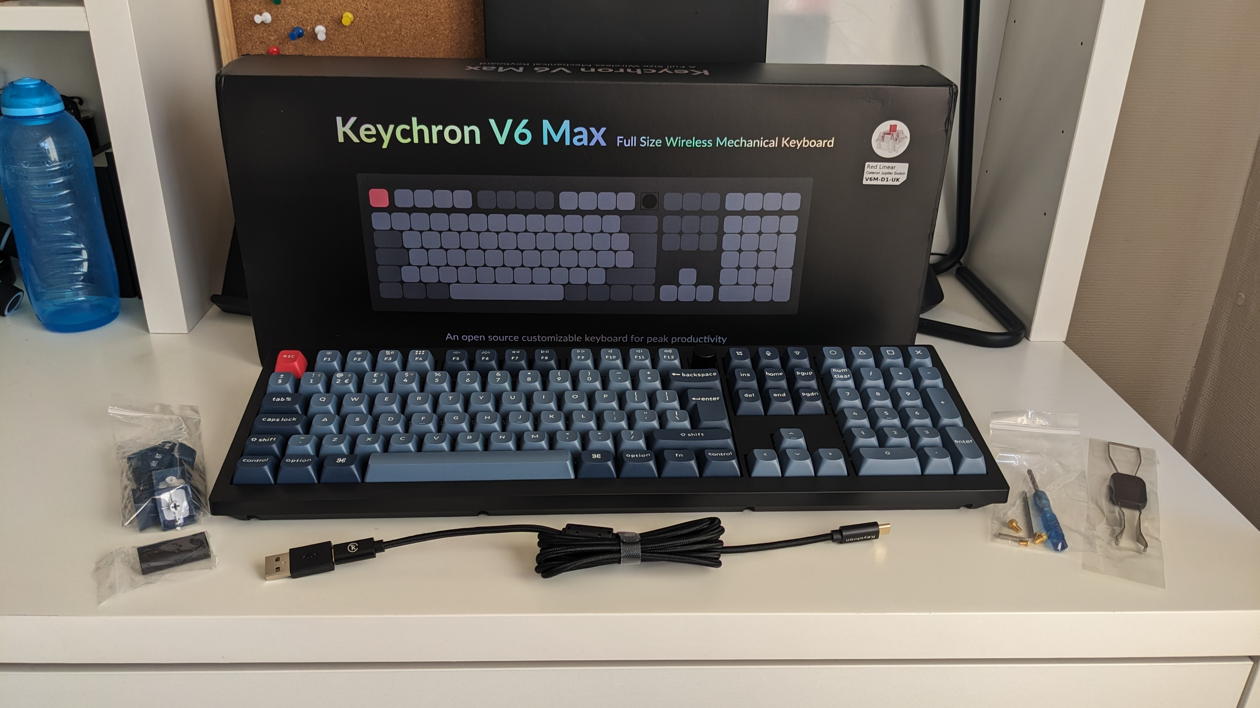 Keychron V6 Max mechanical keyboard during our review